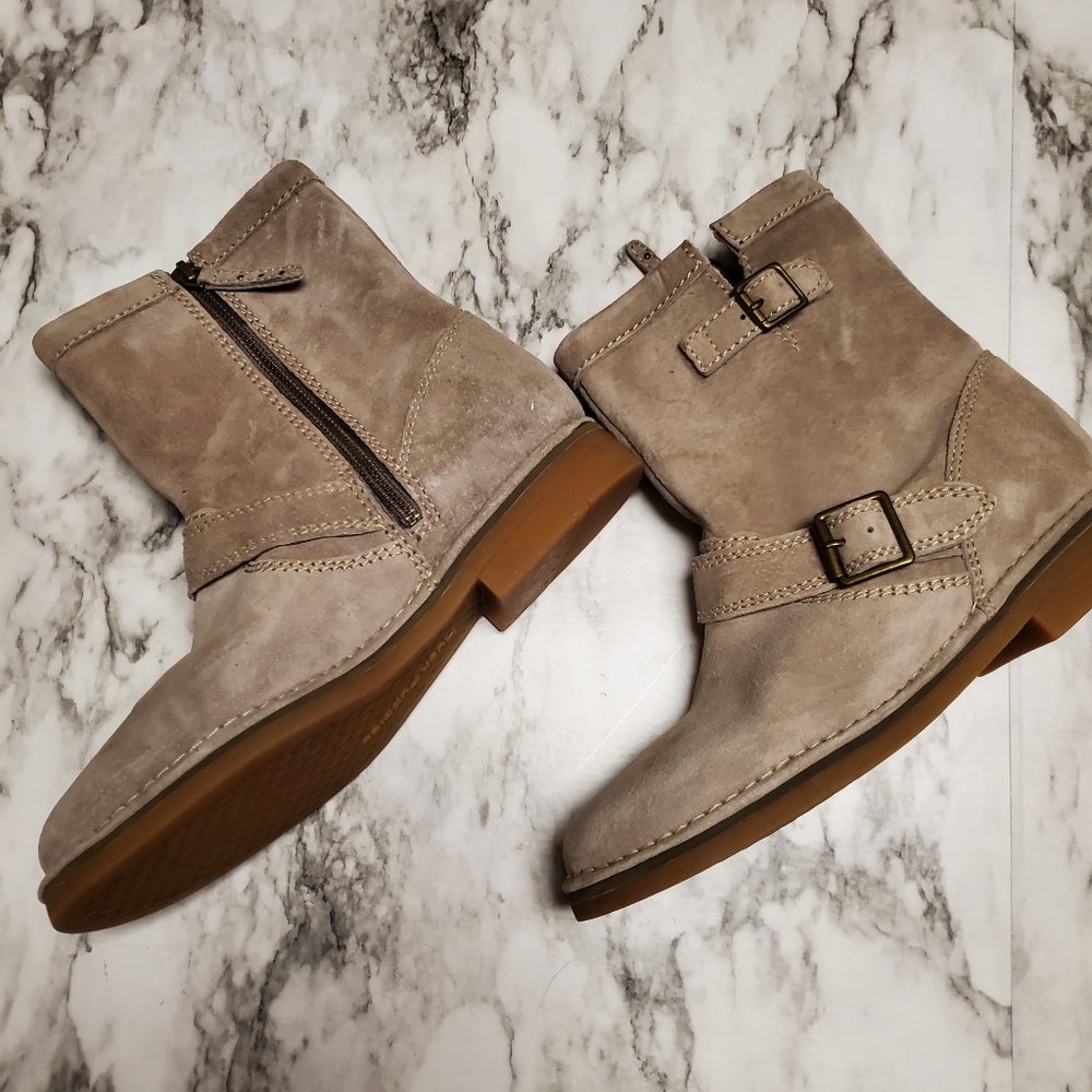 Hush Puppies Tan Heeled Boots